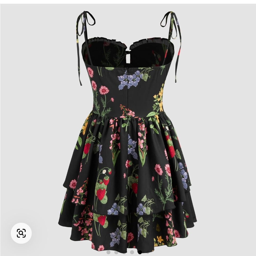 Cider Pink and Red Ruffled Tiered Sundress - Picture 2 of 2